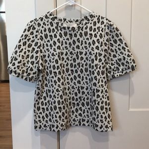 LOFT Puff Sleeve Sweater Top